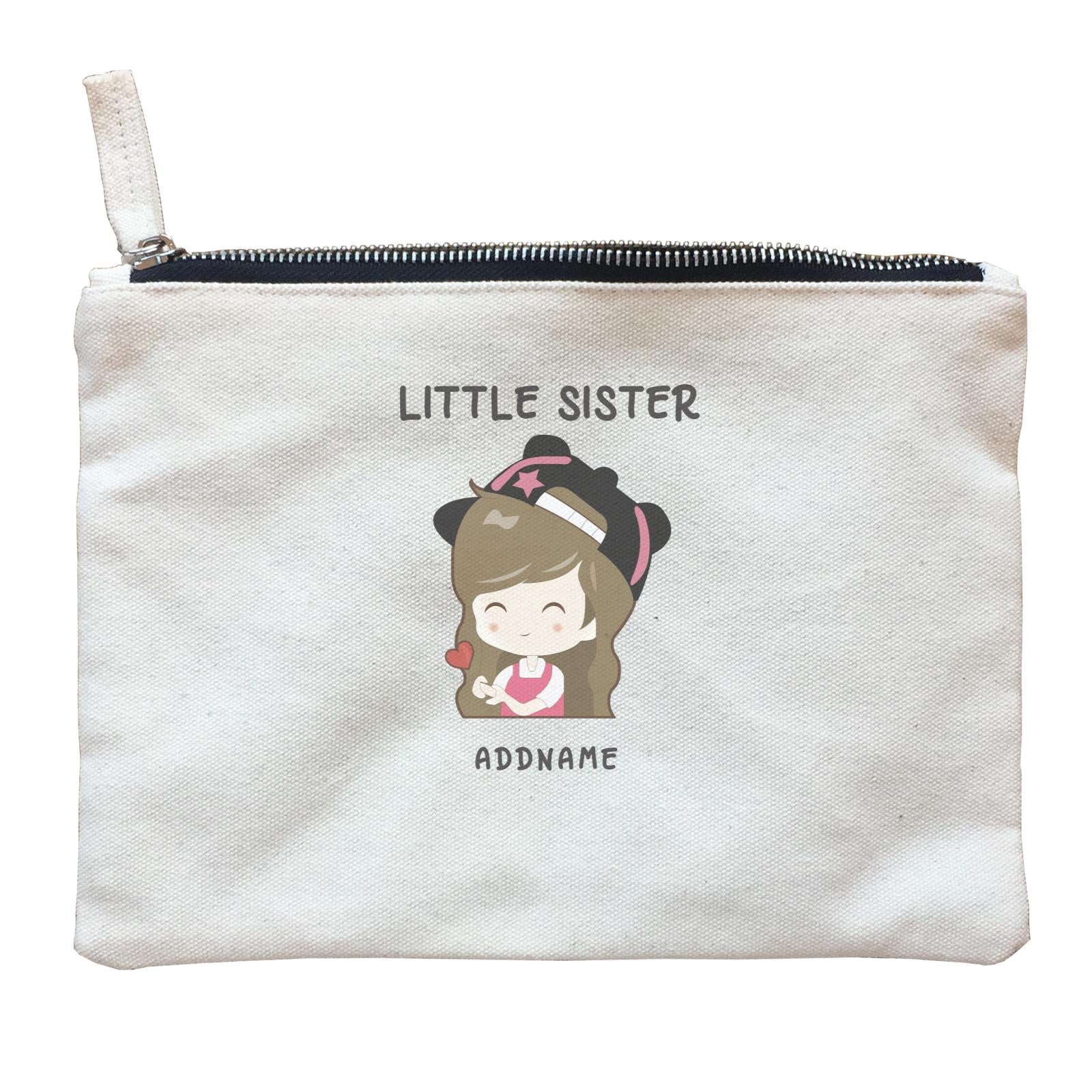 My Lovely Family Series Little Sister Addname Zipper Pouch