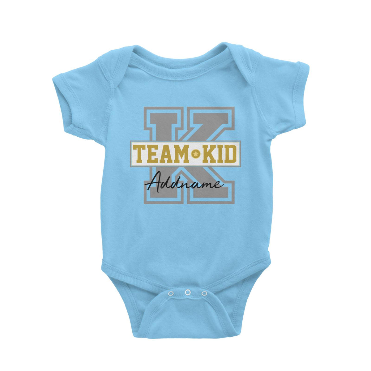 Team Kid Addname Baby Romper