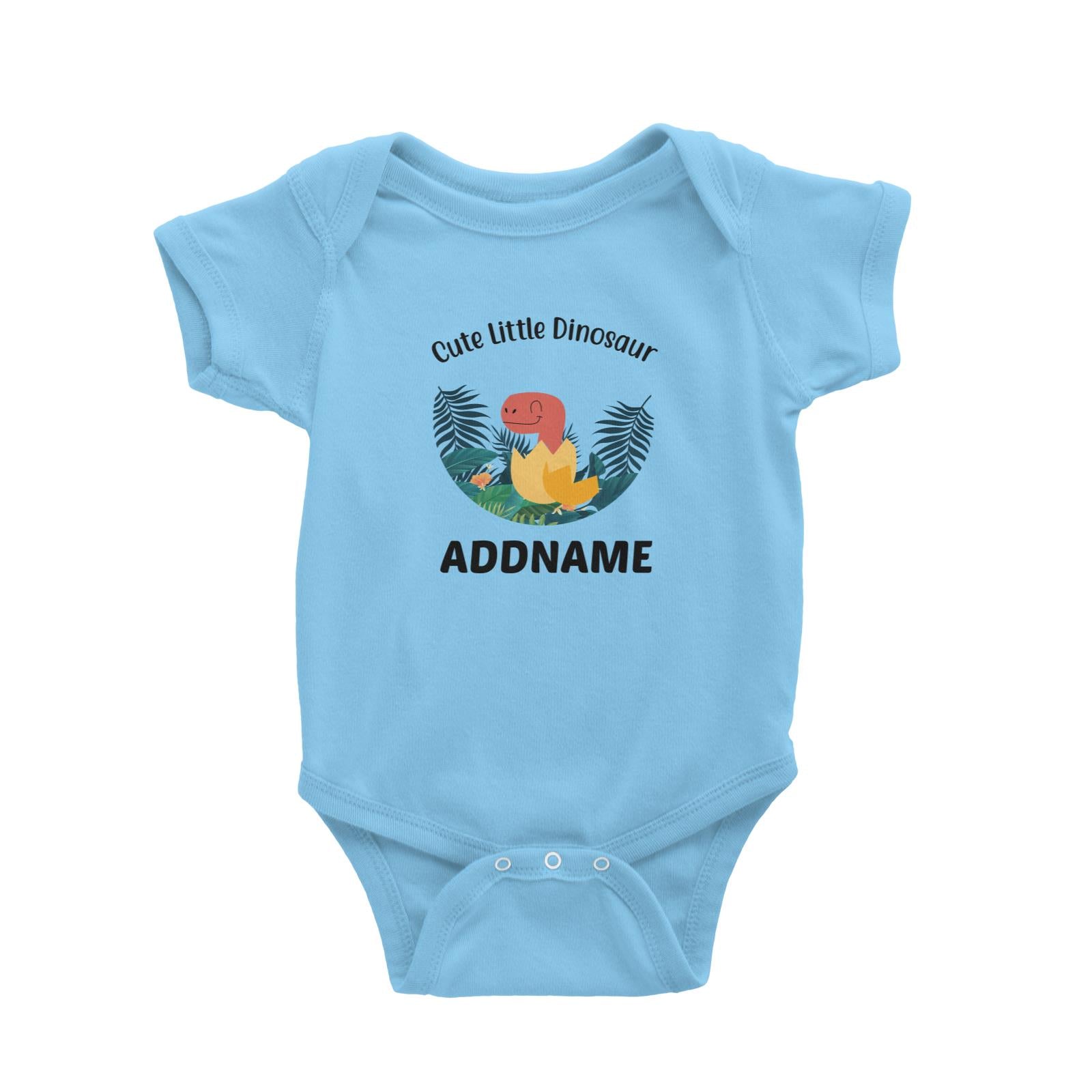 Cute Little Dinosaur With Egg Addname Baby Romper
