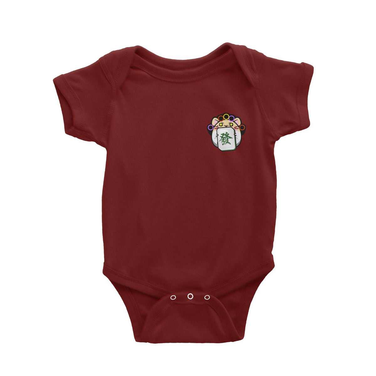 Prosperous Mouse Series Aunty Fa The Mahjong Queen Baby Romper