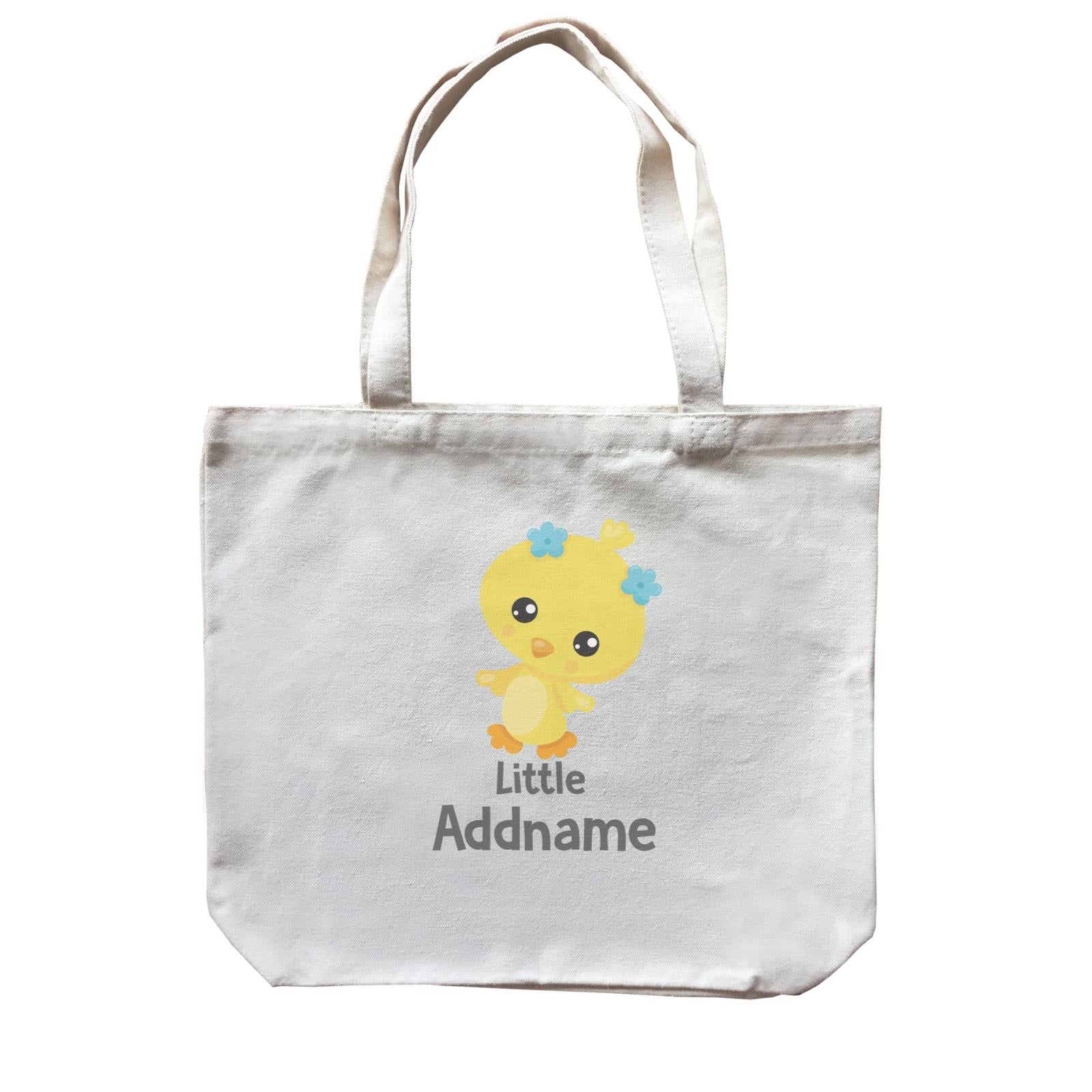 Spring Animals Chick Little Addname Canvas Bag