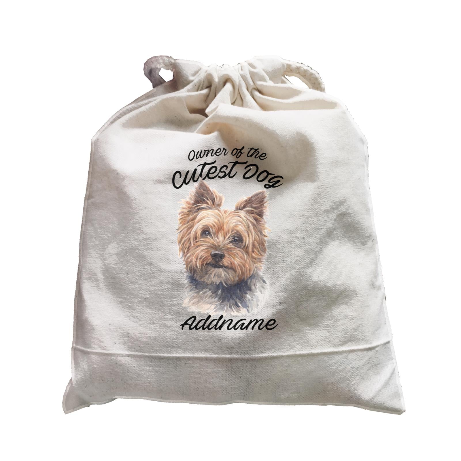 Watercolor Dog Owner Of The Cutest Dog Yorkshire Terrier Addname Satchel