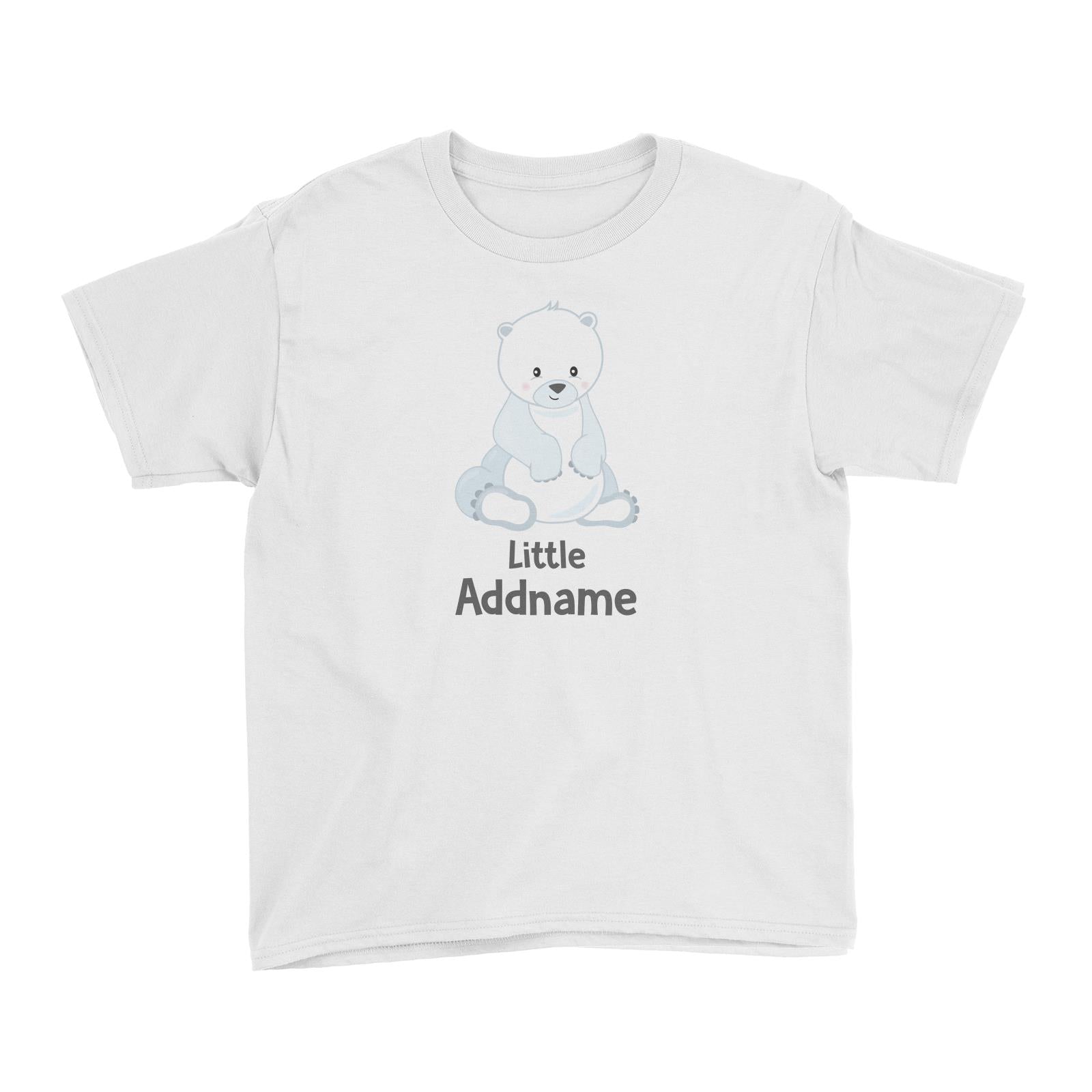Arctic Animals Little Polar Bear Addname Kid's T-Shirt