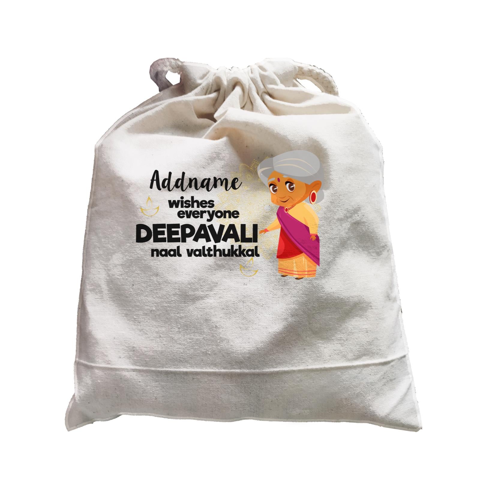 Cute Grandma Wishes Everyone Deepavali Addname Satchel