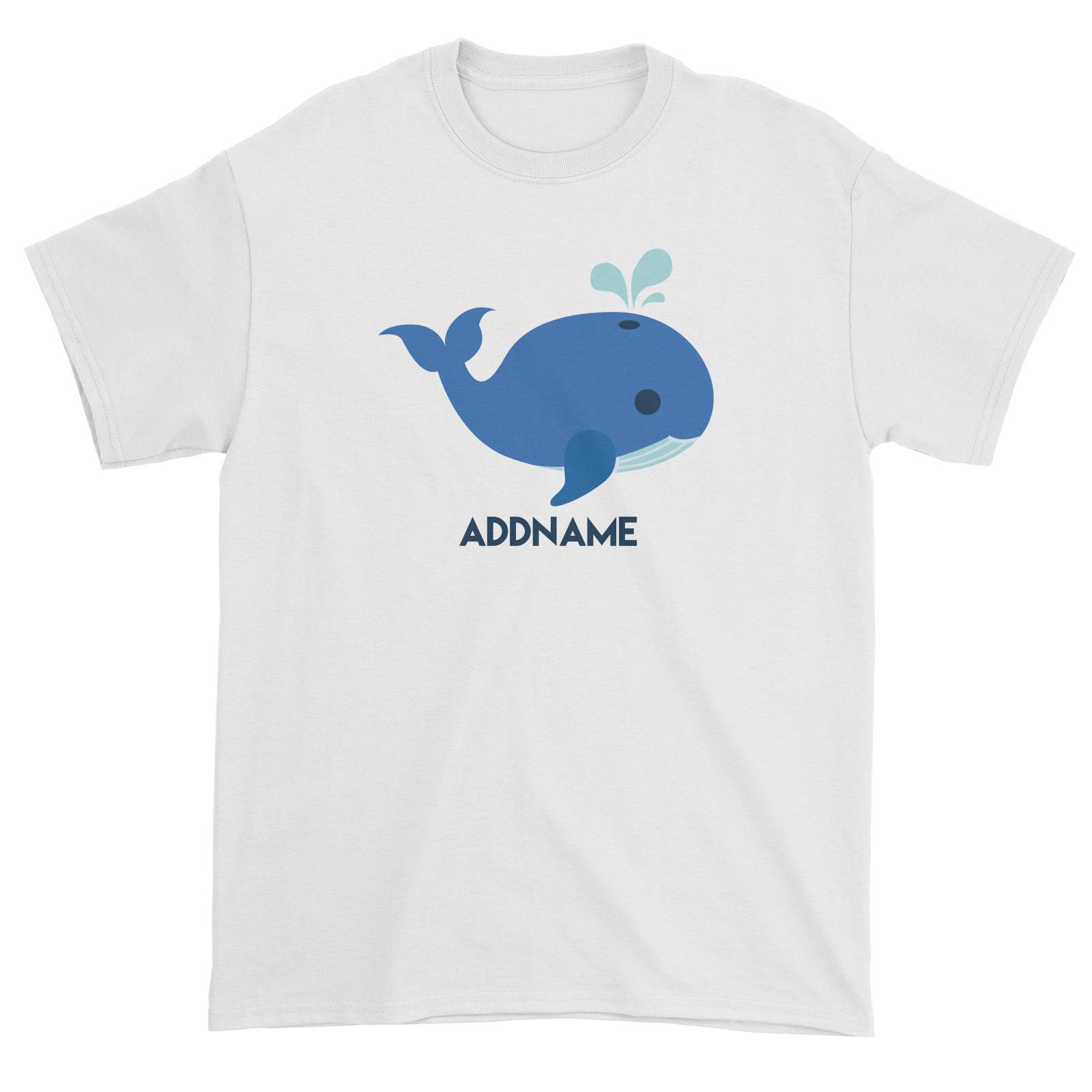 Sailor Whale Addname Unisex T-Shirt  Matching Family Personalizable Designs