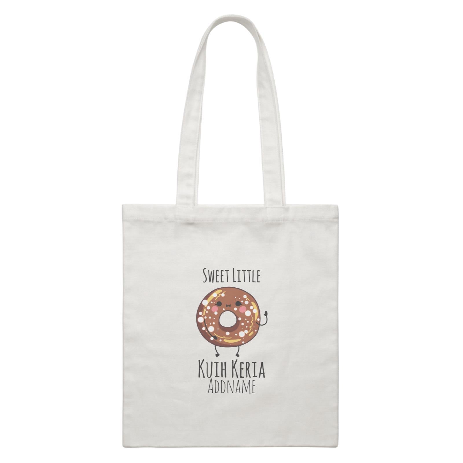 Raya Kuih Sweet 2 Sweet Little Kuih Keria Addname White Canvas Bag