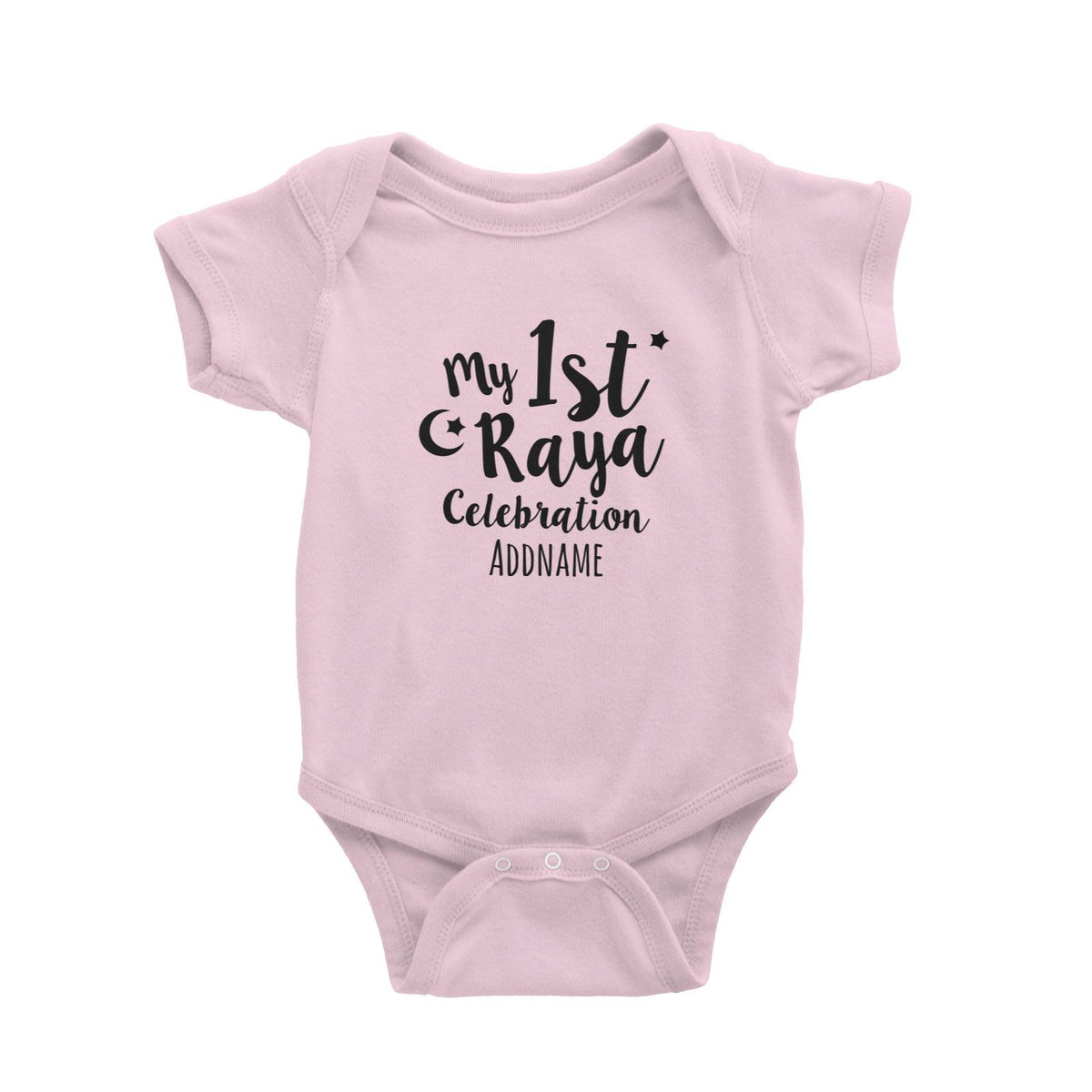 My 1st Raya Celebration Baby Romper  Personalizable Designs Raya Text