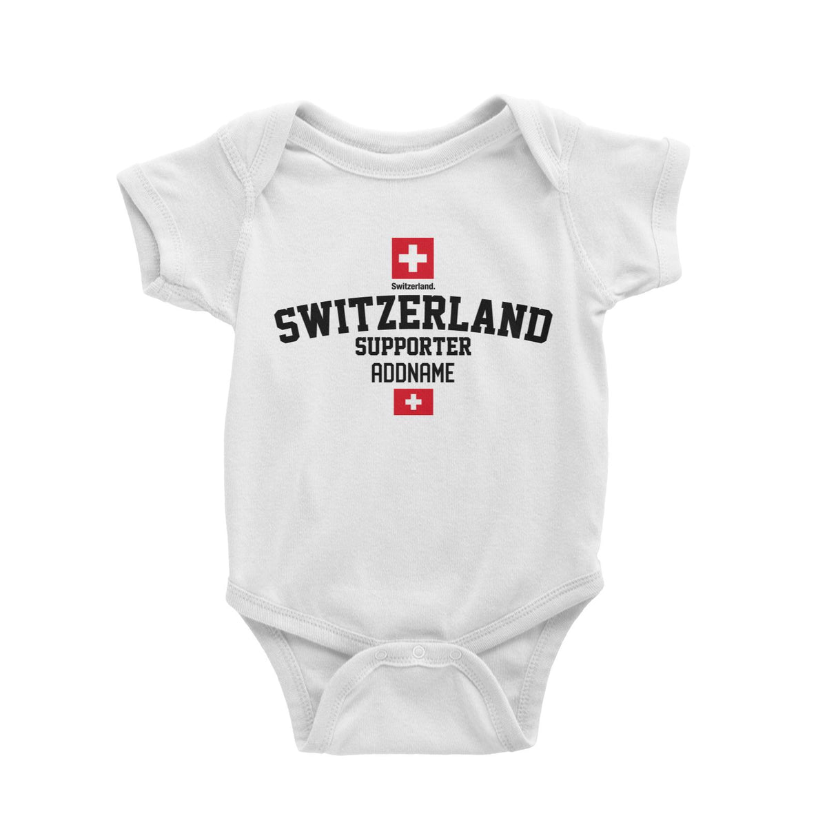Switzerland Supporter World Cup Addname Baby Romper
