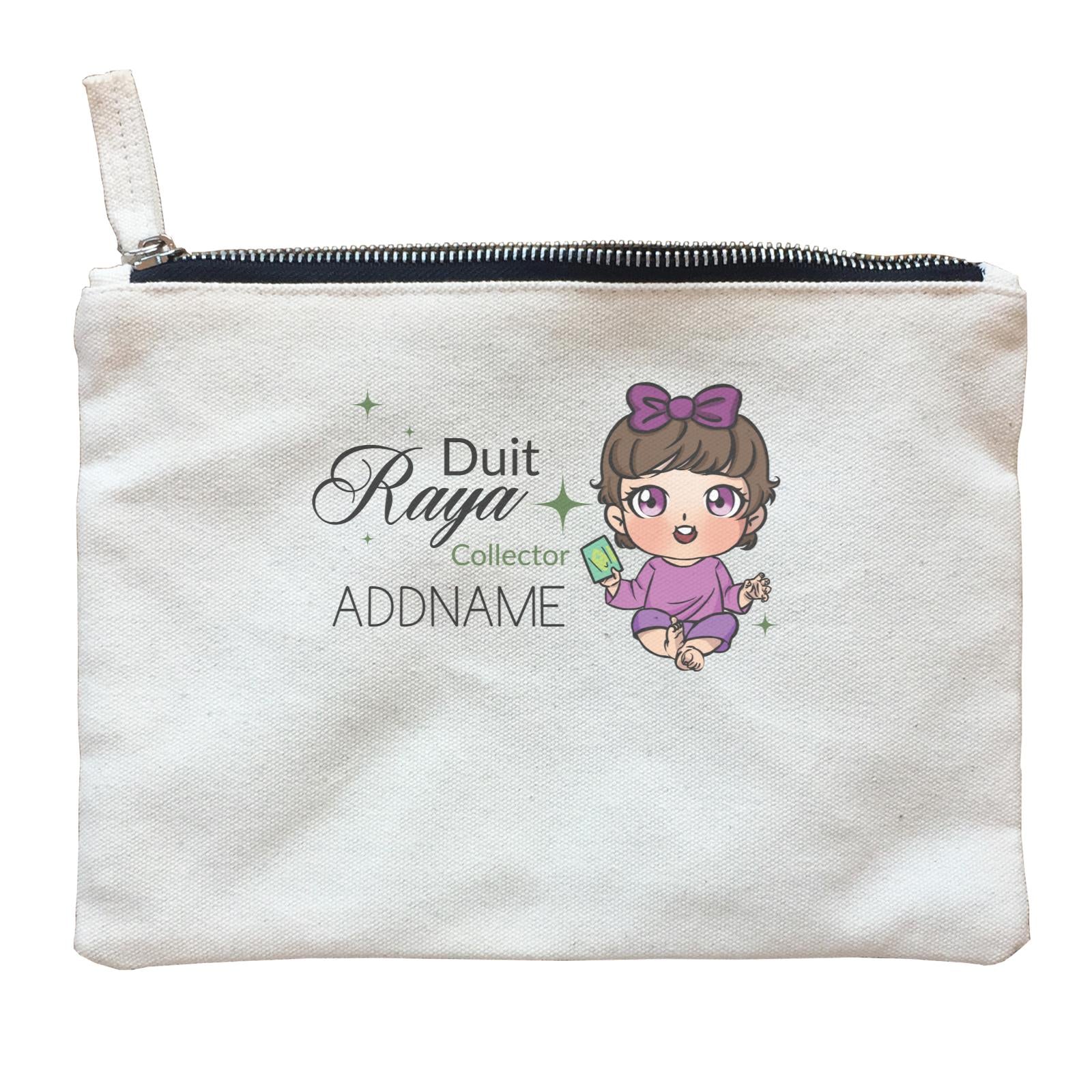 Raya Chibi Baby Baby Girl Duit Raya Collector Addname Zipper Pouch