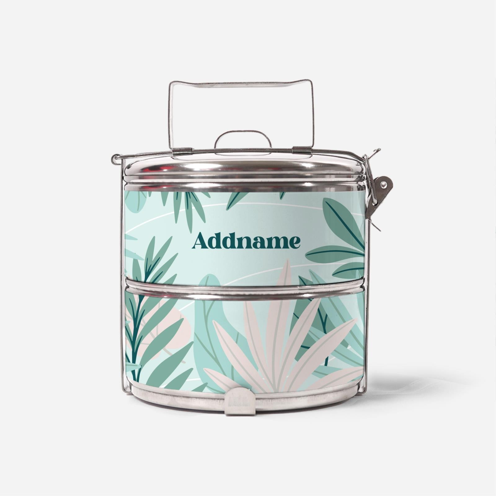 Suasana Series - Ash Green - Two-Tier Tiffin Carrier