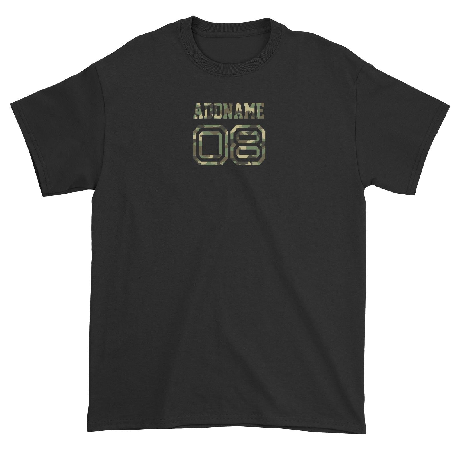 Camo Name Number Family Addname Unisex T-Shirt