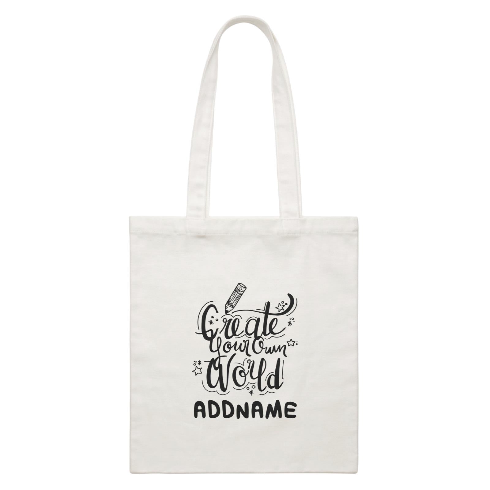 Children's Day Gift Series Create Your Own World Addname  Canvas Bag