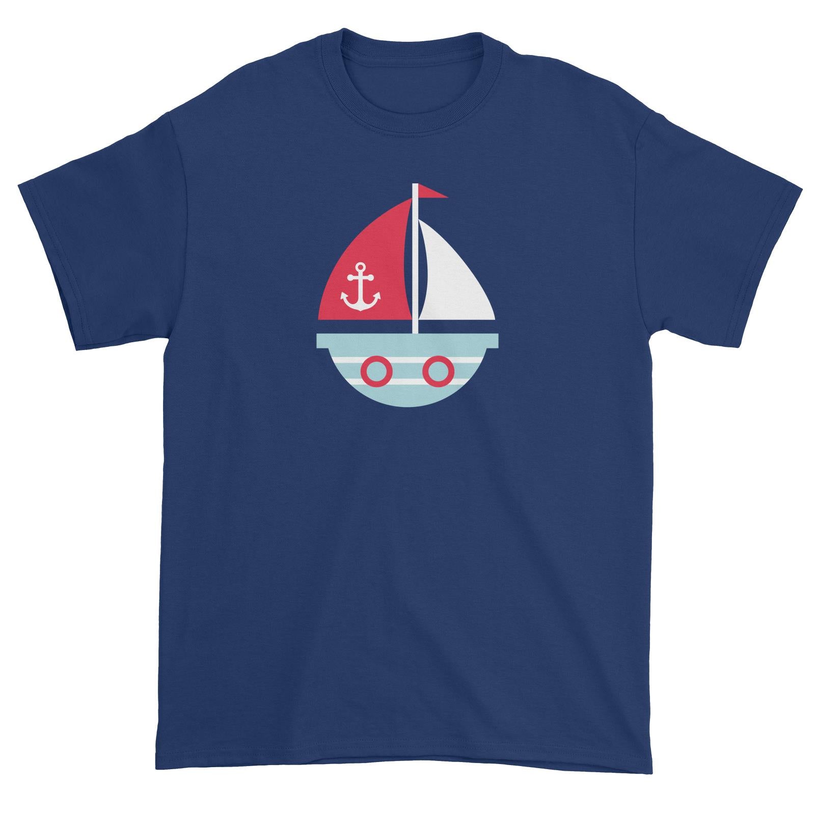Sailor Boat Unisex T-Shirt  Matching Family Personalizable Designs