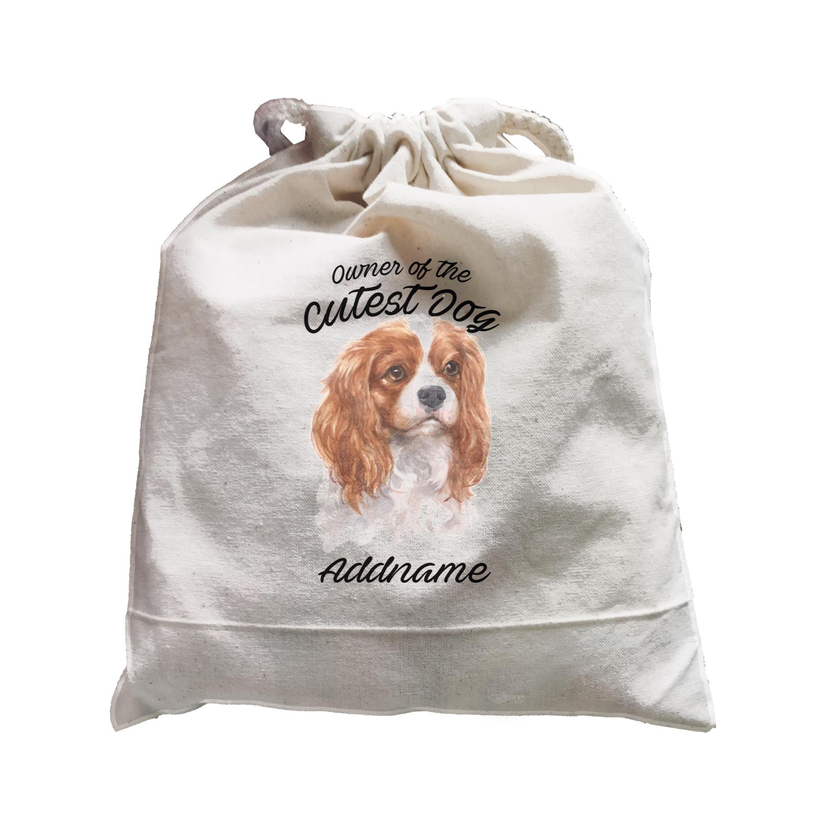 Watercolor Dog Owner Of The Cutest Dog King Charles Spaniel Addname Satchel