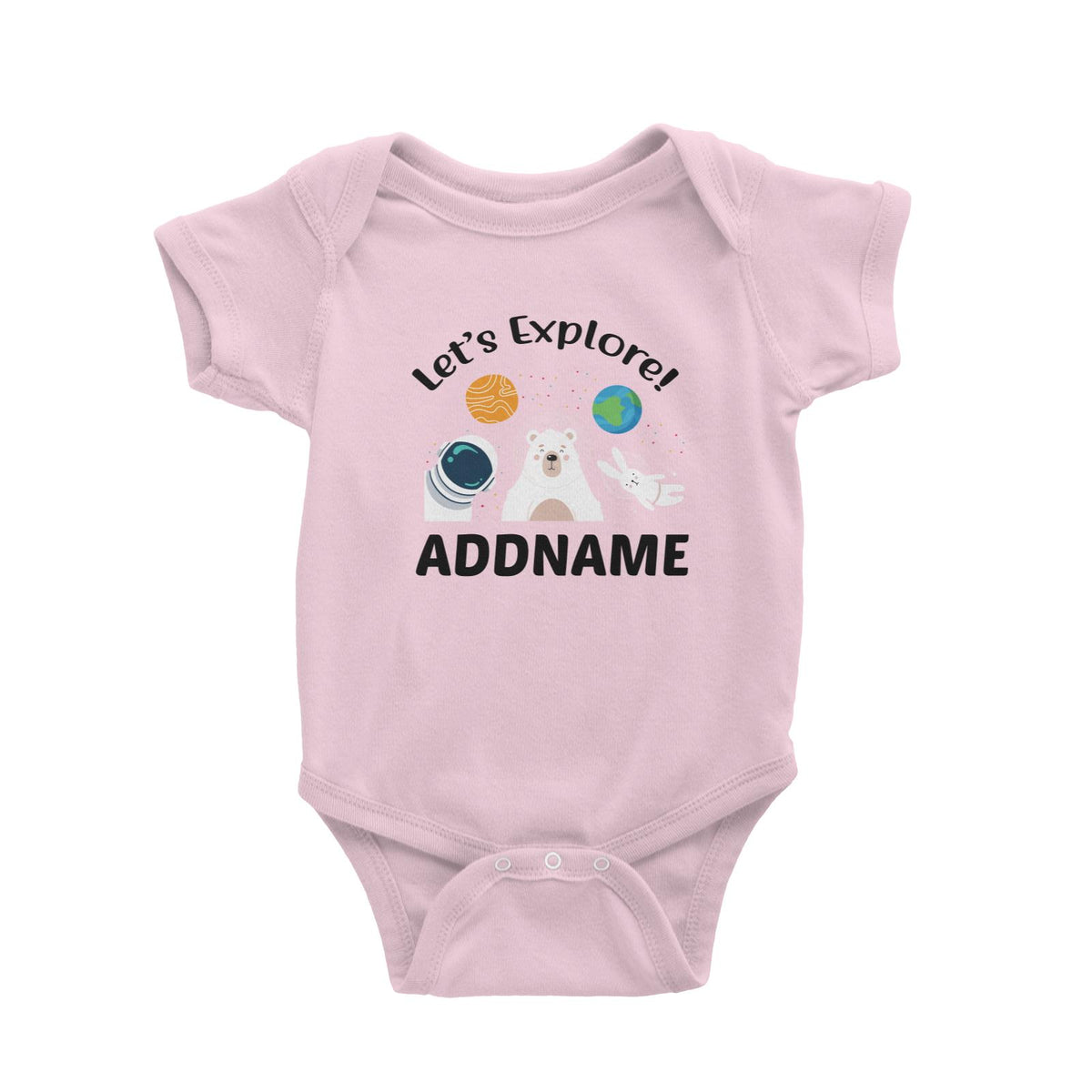 Let's Explore Addname Baby Romper