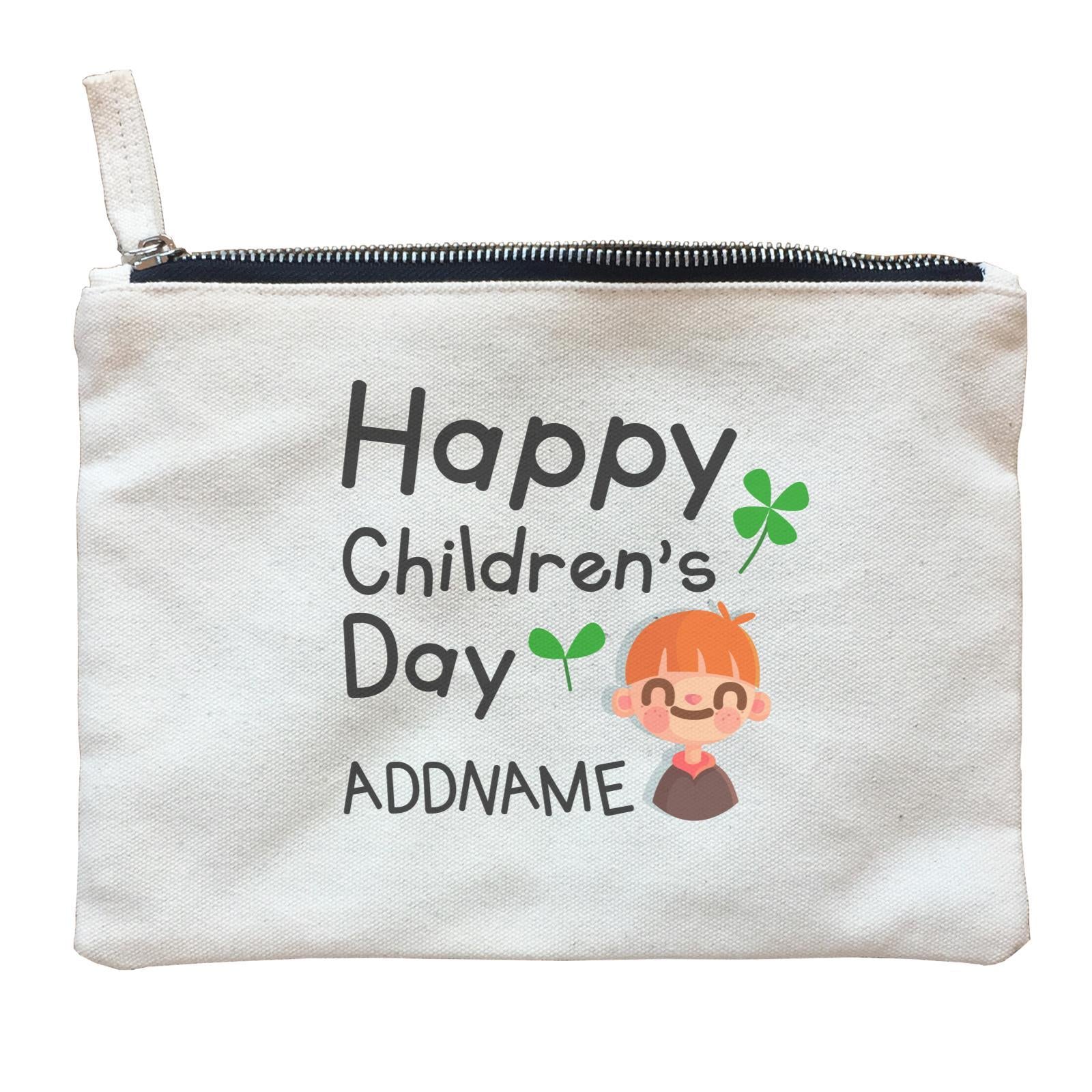 Children's Day Gift Series Happy Children's Day Cute Boy Addname  Zipper Pouch