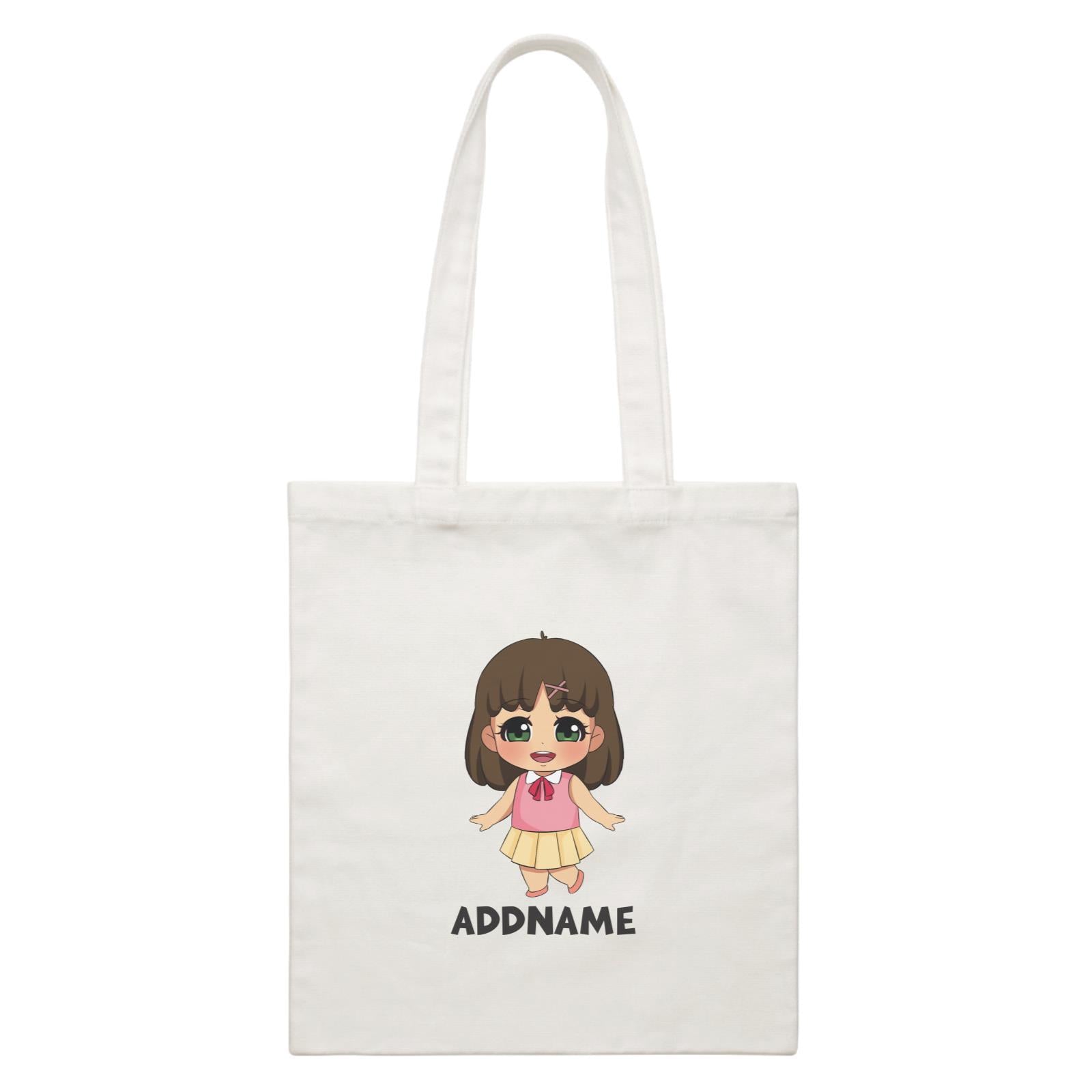 Children's Day Gift Series Little Chinese Girl Addname  Canvas Bag