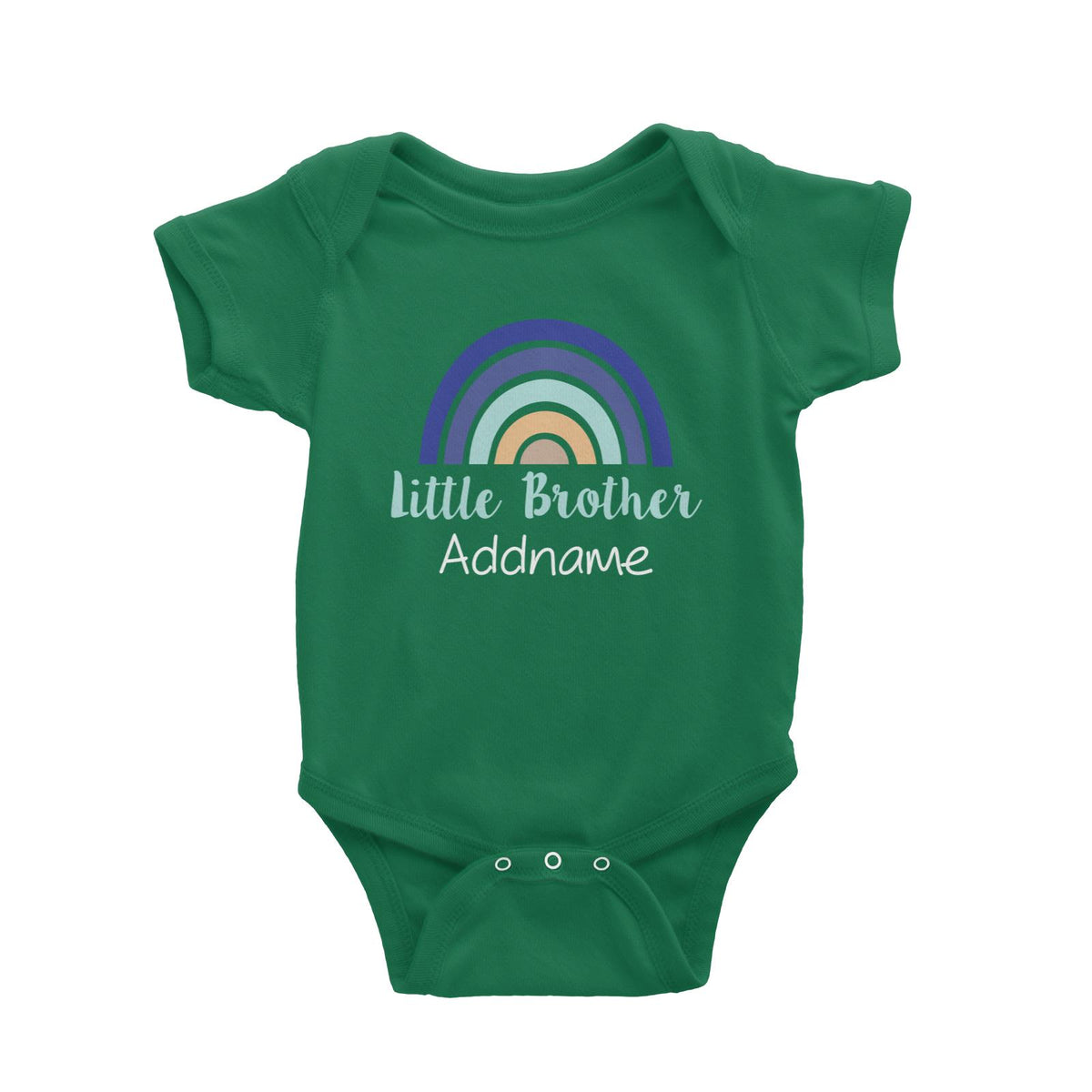 Colourful Rainbow Little Brother Baby Romper