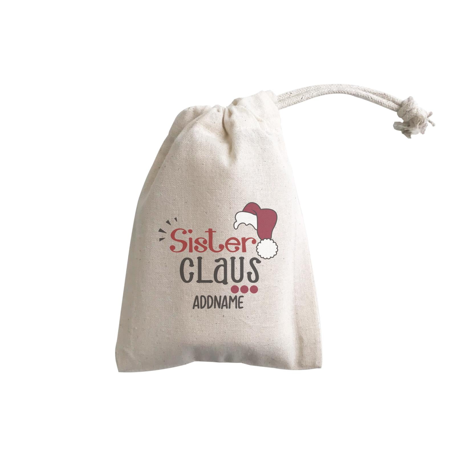 Xmas Sister Claus with Santa Hat GP Gift Pouch