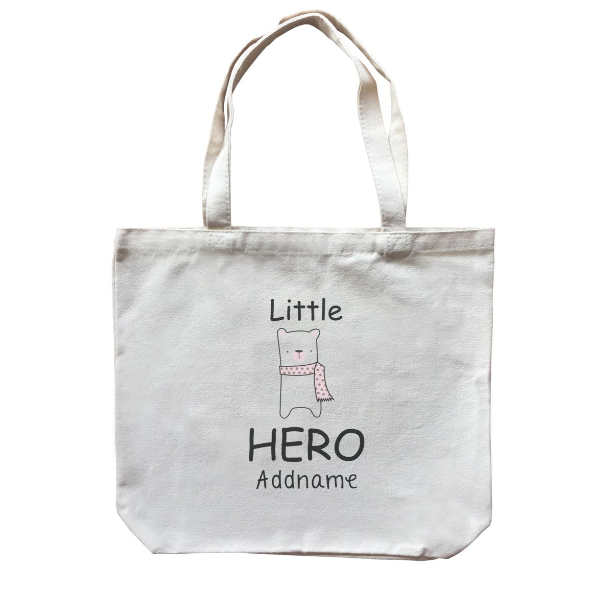 Cute Animals and Friends Series 2 Bear Little Hero Addname Canvas Bag