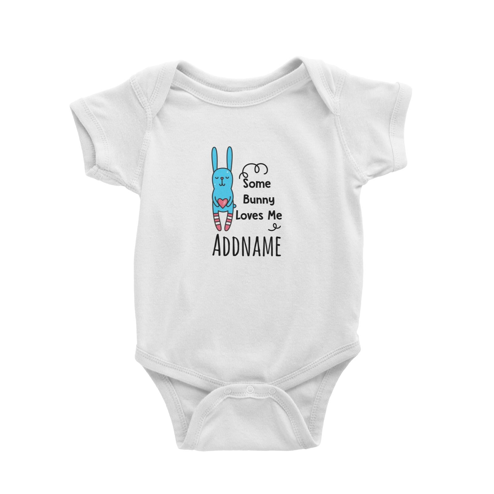 Drawn Baby Elements Some Bunny Loves Me Addname Baby Romper