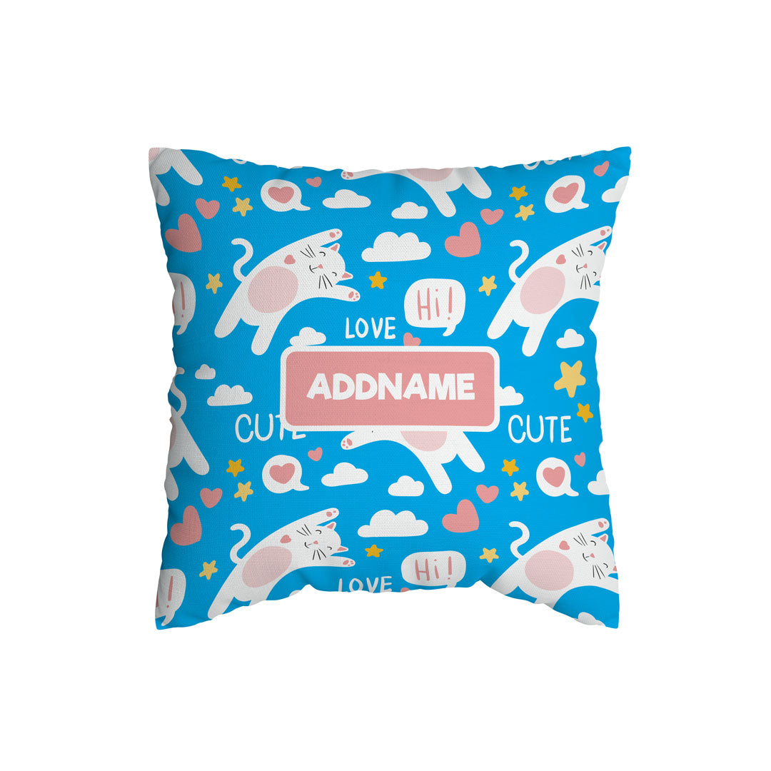 Cute Cat Kiddies Full Print Cushion Cover with Inner Cushion