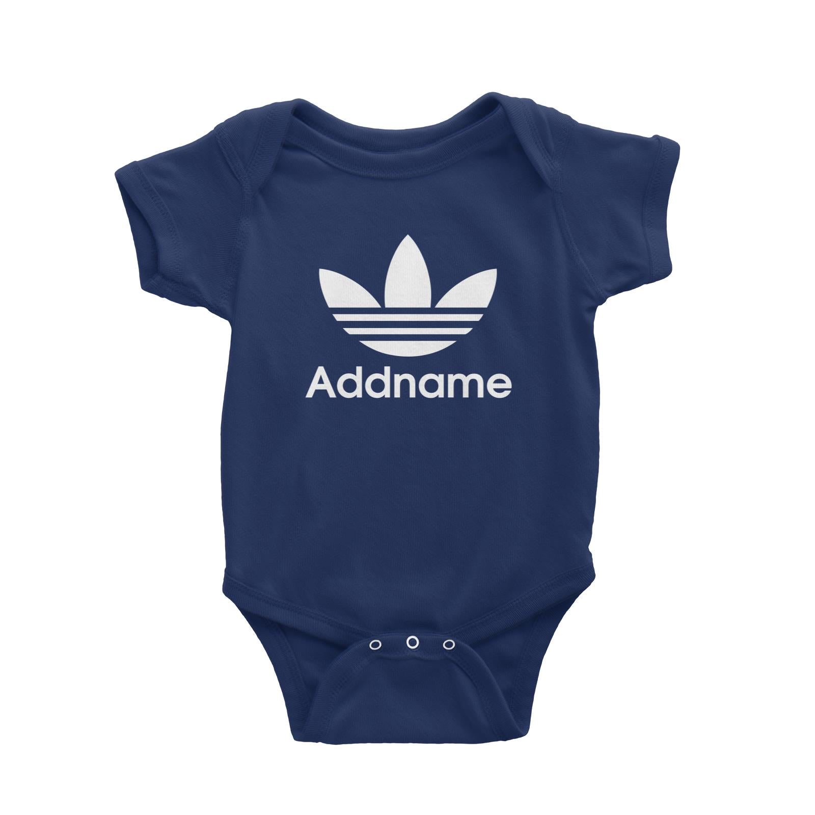 Streetwear Leaf Emblem Addname Baby Romper