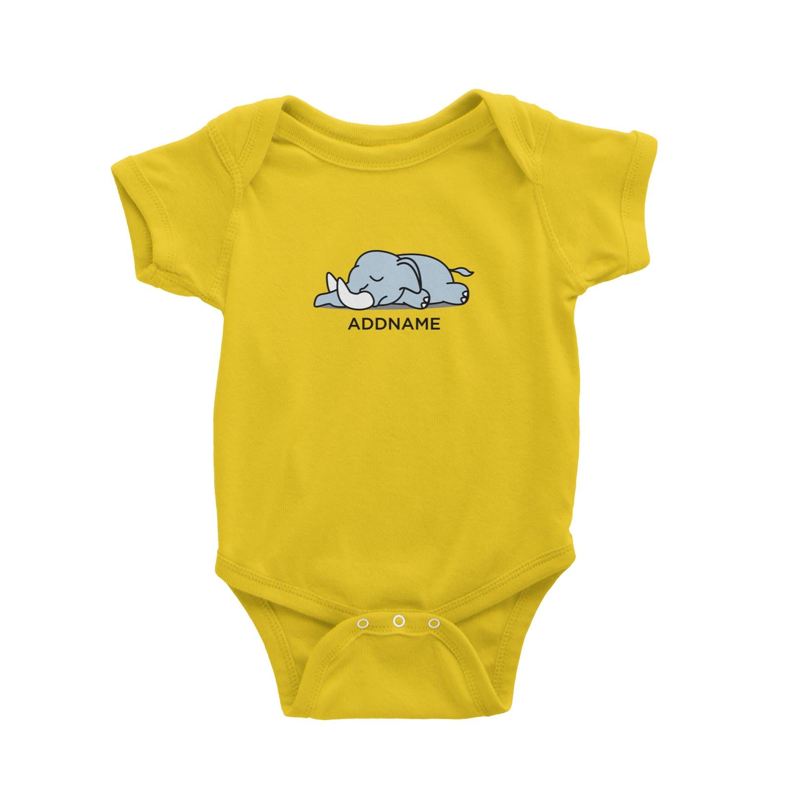Lazy Elephant Addname Baby Romper