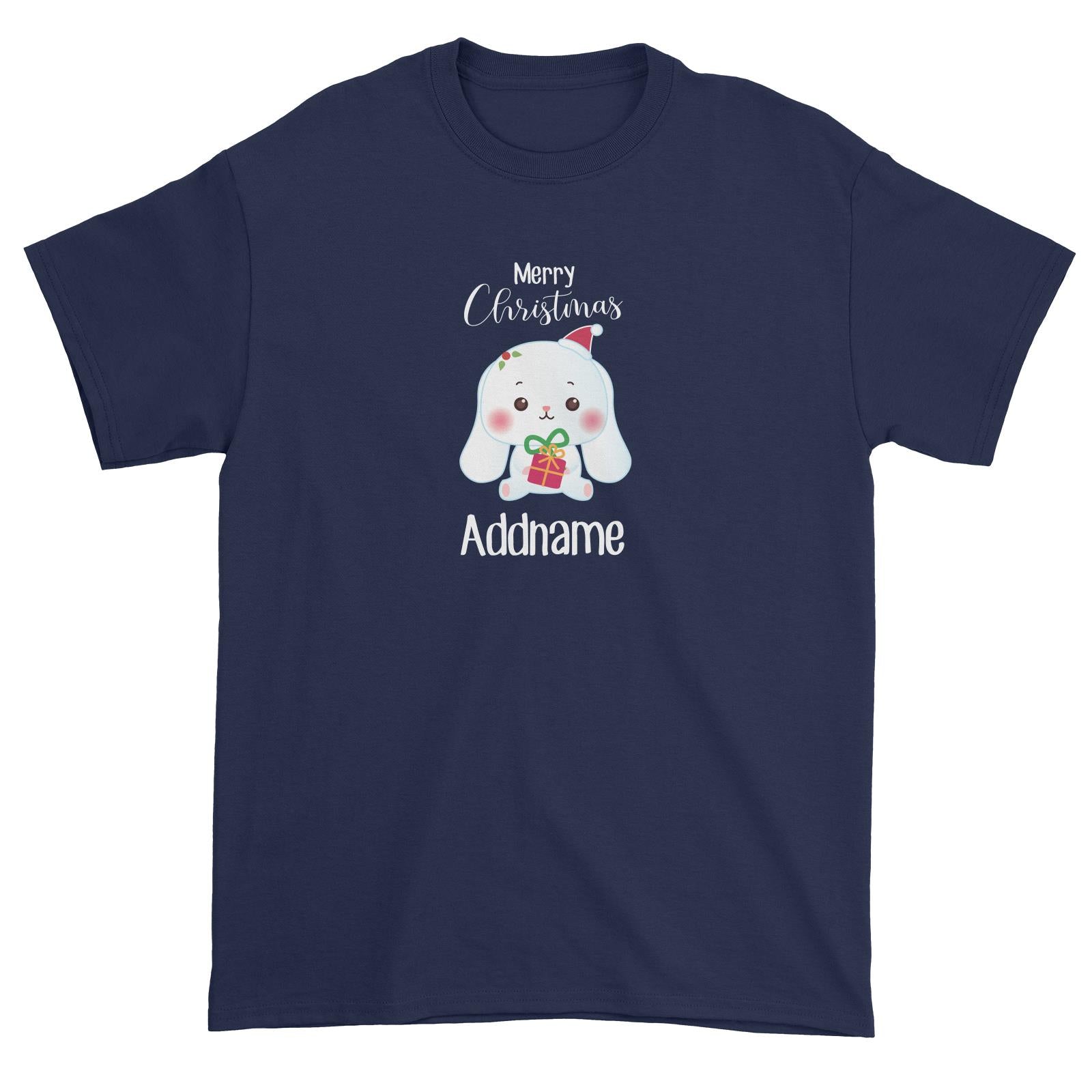 Christmas Cute Animal Series Rabbit Merry Christmas Unisex T-Shirt