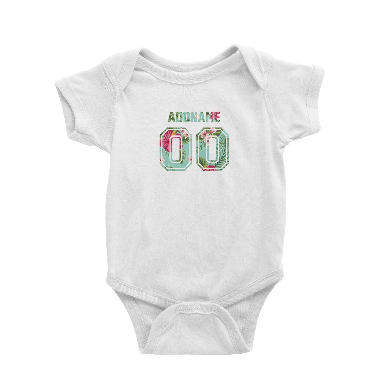Jersey Bunga Raya Baby Romper  Personalizable Designs