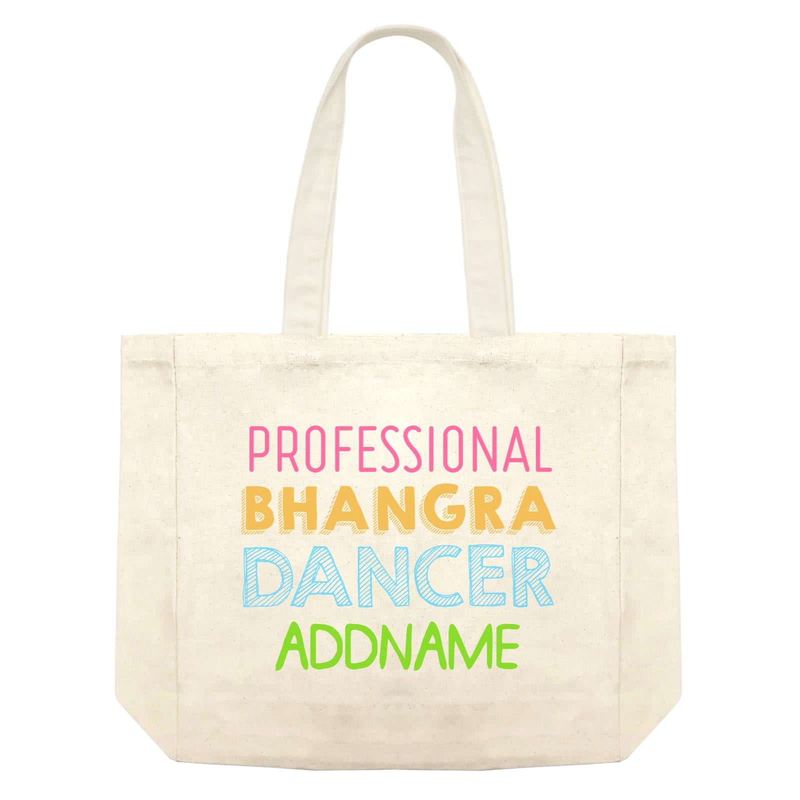 Professional Bhangra Dancer Addname Shopping Bag