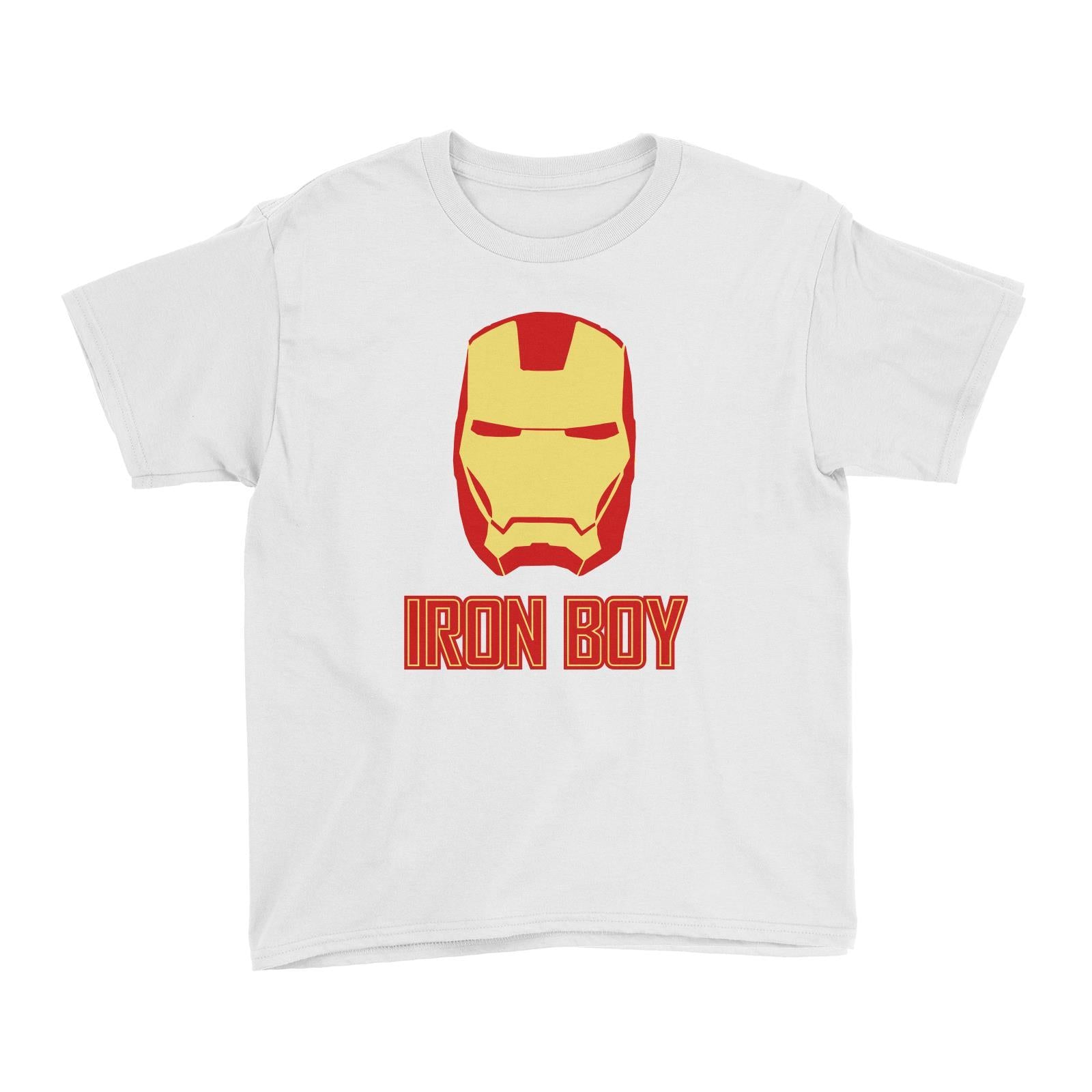 Superhero Iron Boy Kid's T-Shirt  Matching Family Personalizable Designs