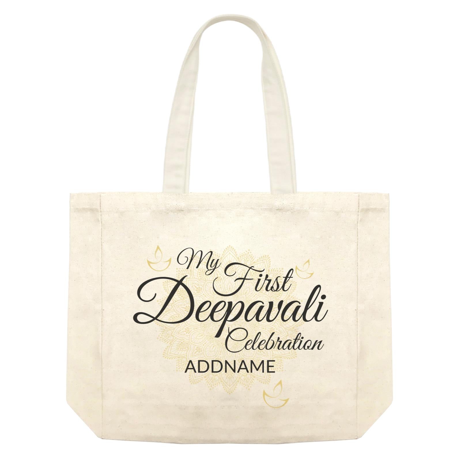 My First Deepavali Celebration with Mandala Addname Shopping Bag