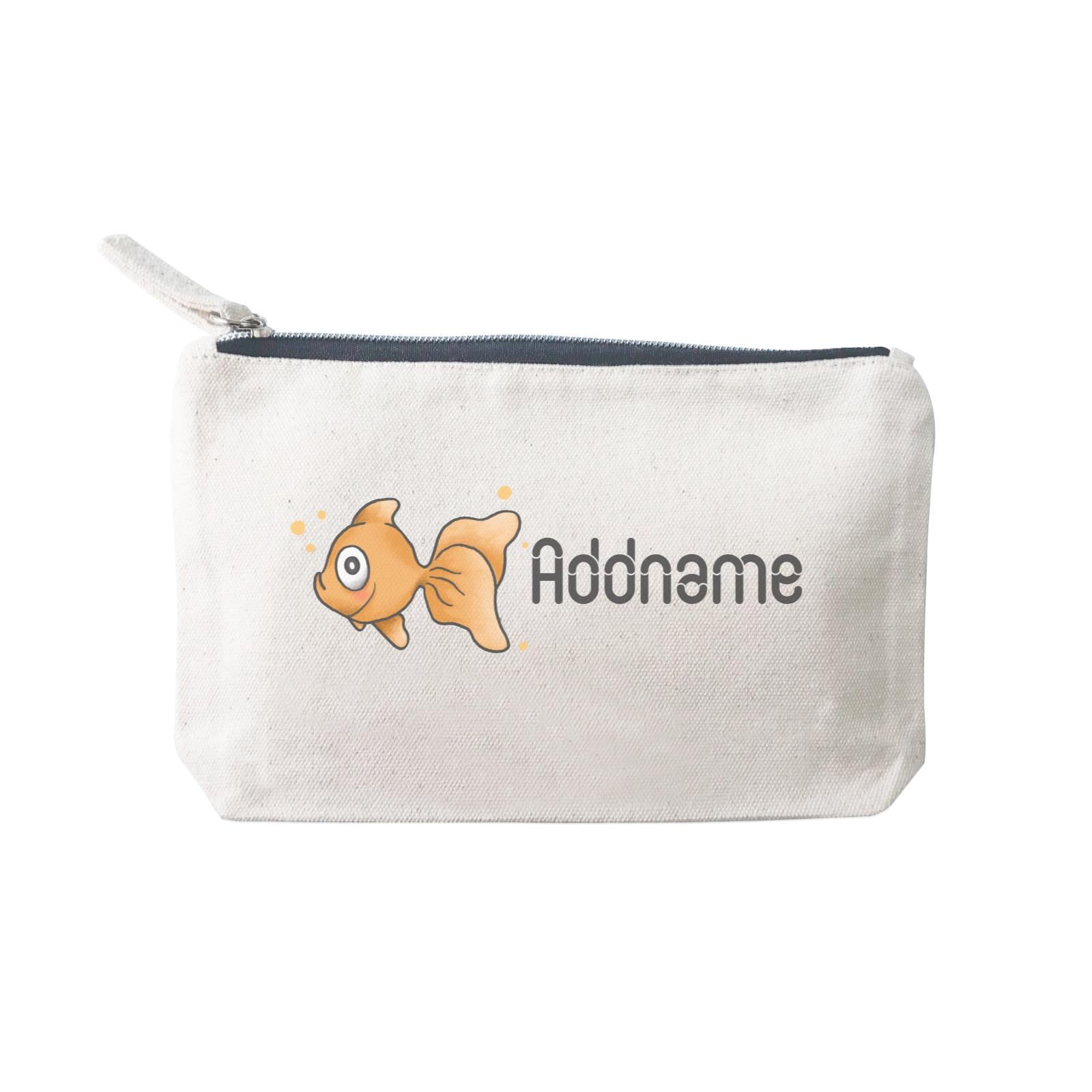 Cute Hand Drawn Style Goldfish Addname SP Stationery Pouch 2