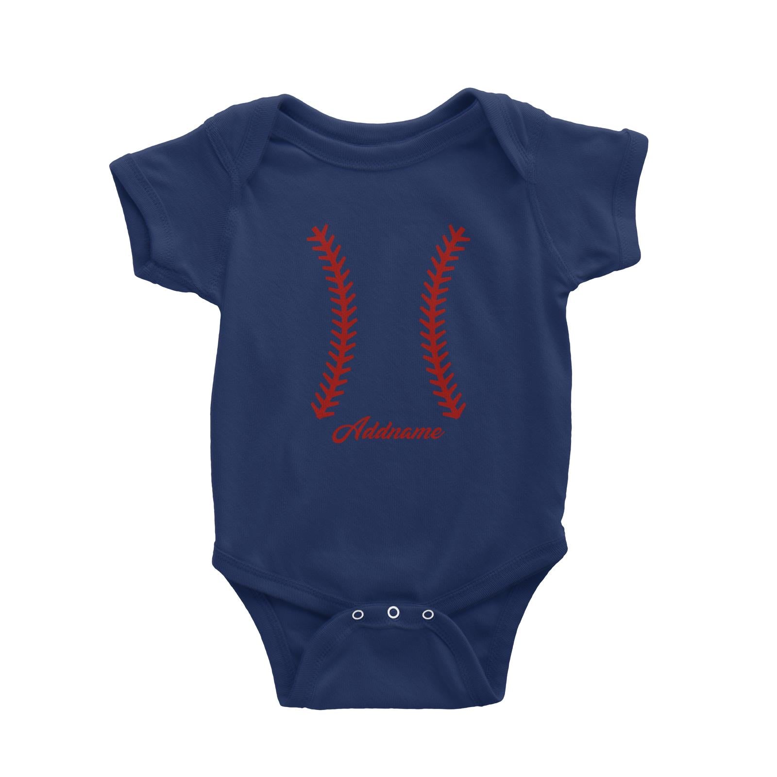 Baseball Team Stitch Baby Romper