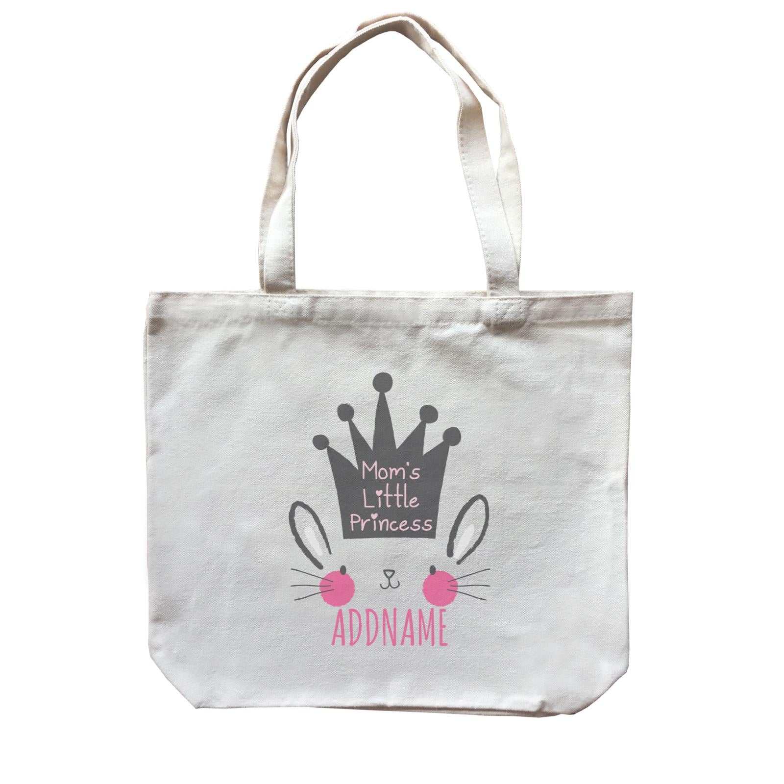 Mom's Little Princess Bunny Addname Canvas Bag