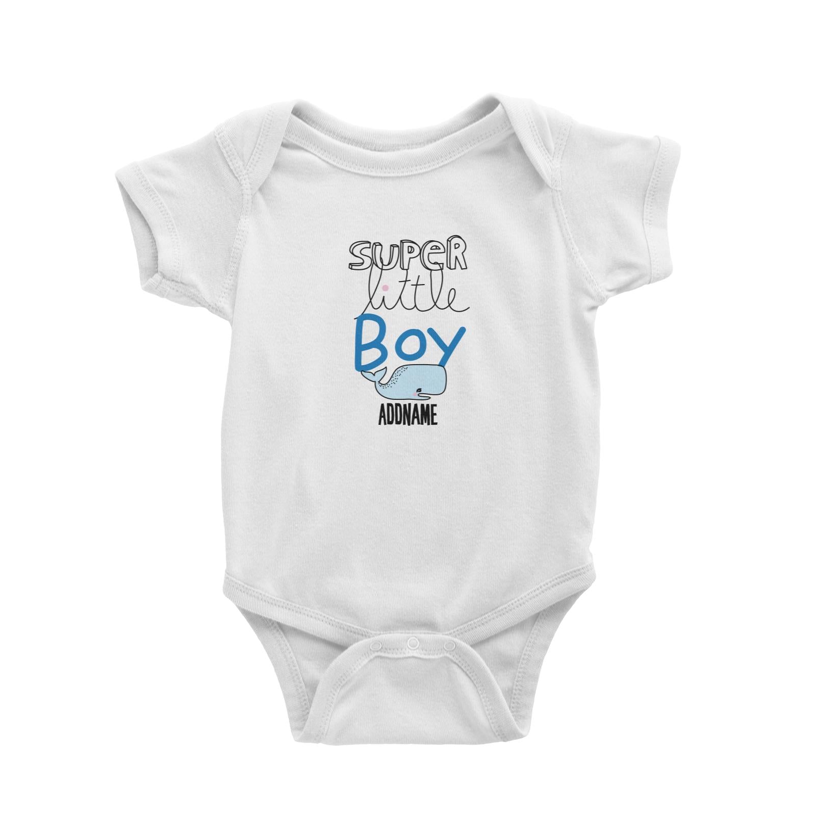 Cool Vibrant Series Super Little Whale Boy Addname Baby Romper [SALE]