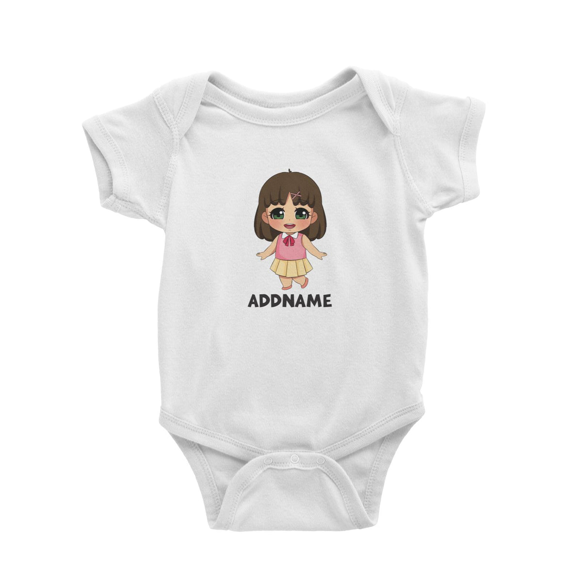 Children's Day Gift Series Little Chinese Girl Addname Baby Romper