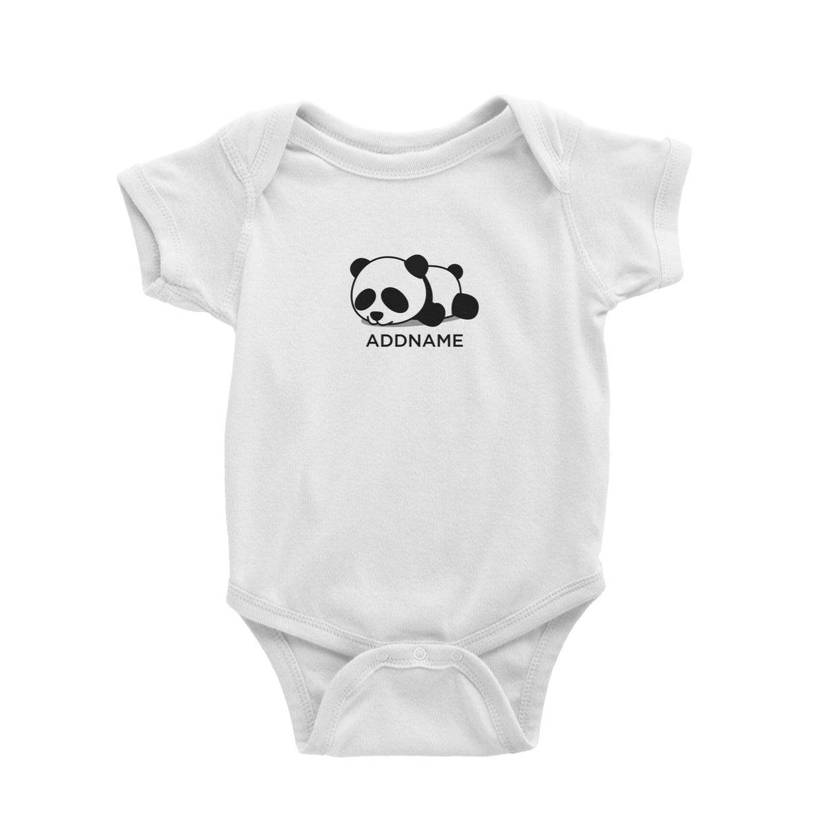 Lazy Panda Addname Baby Romper