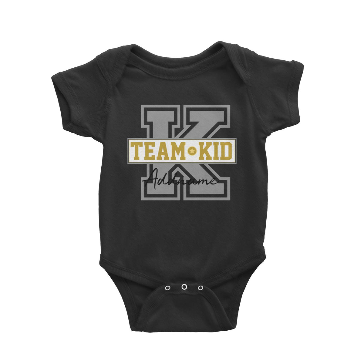 Team Kid Addname Baby Romper