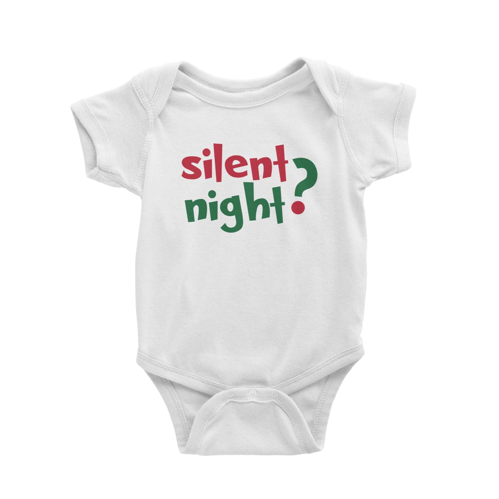 Silent Night Baby Romper Christmas Twins