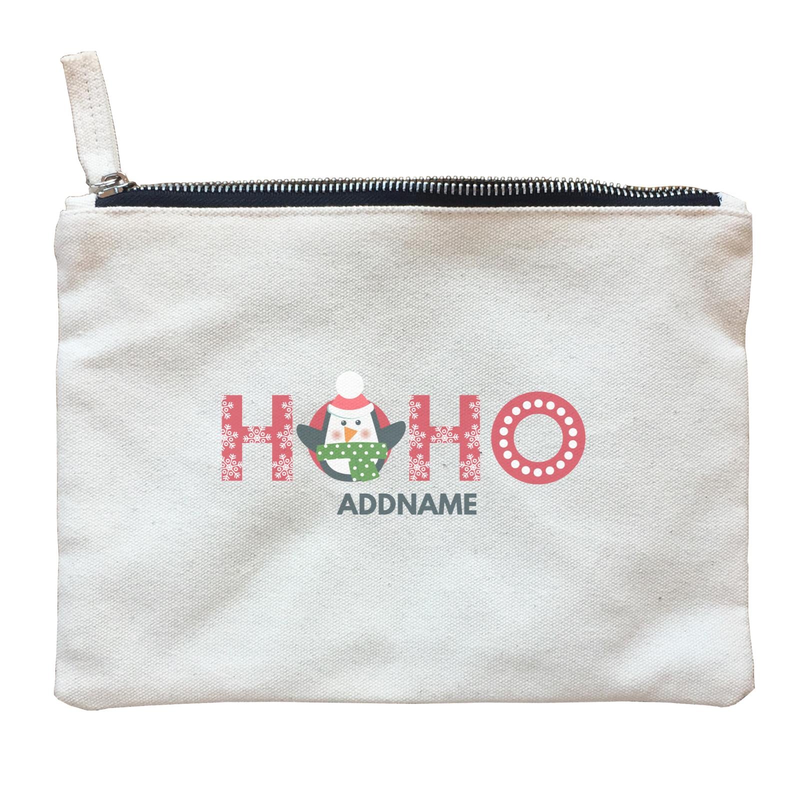 Christmas HOHO With Penguin Addname Accessories Zipper Pouch