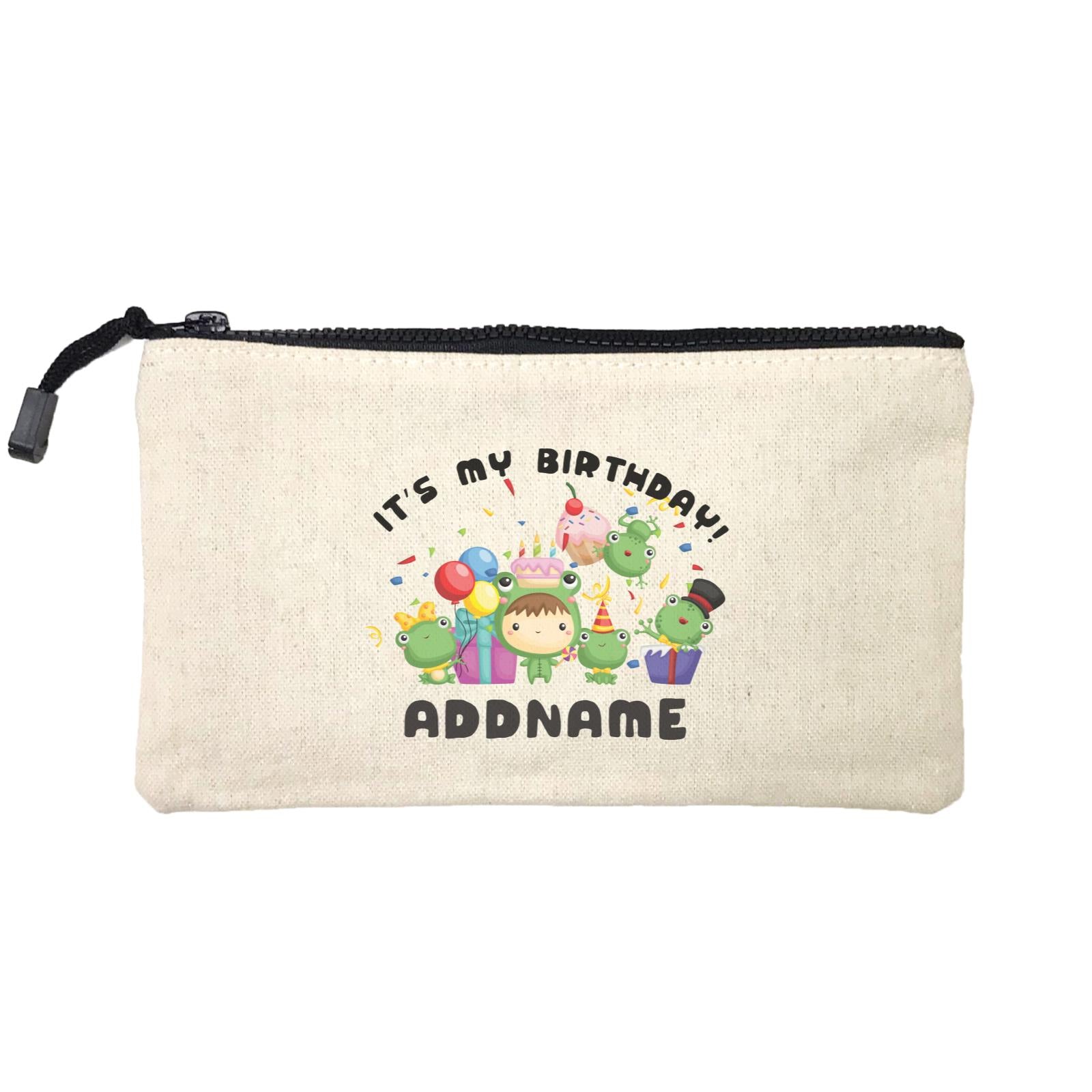 Birthday Frog Happy Frog Group It's My Birthday Addname Mini Accessories Stationery Pouch