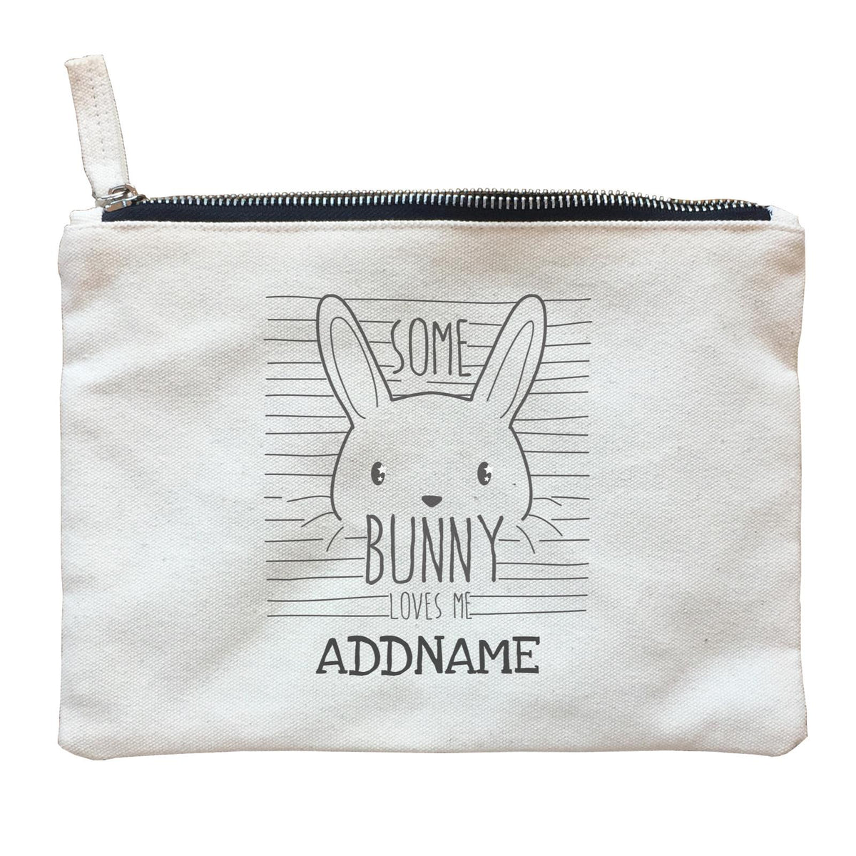 Some Bunny Loves Me Addname Zipper Pouch