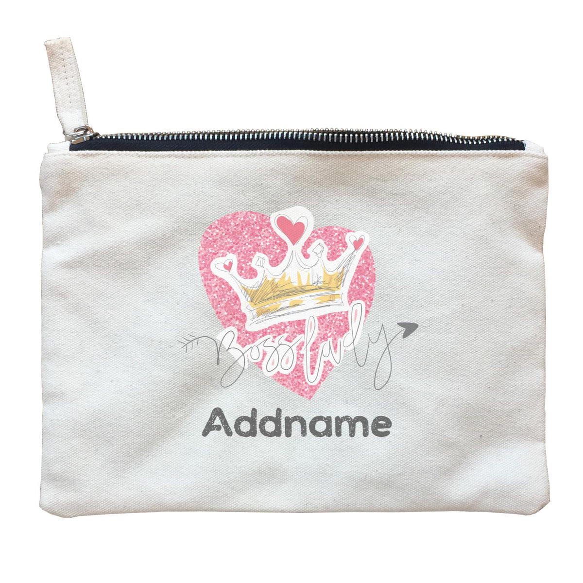 Girl Power Quotes Boss Lady Sparkle Love Tiara With Addnames Zipper Pouch