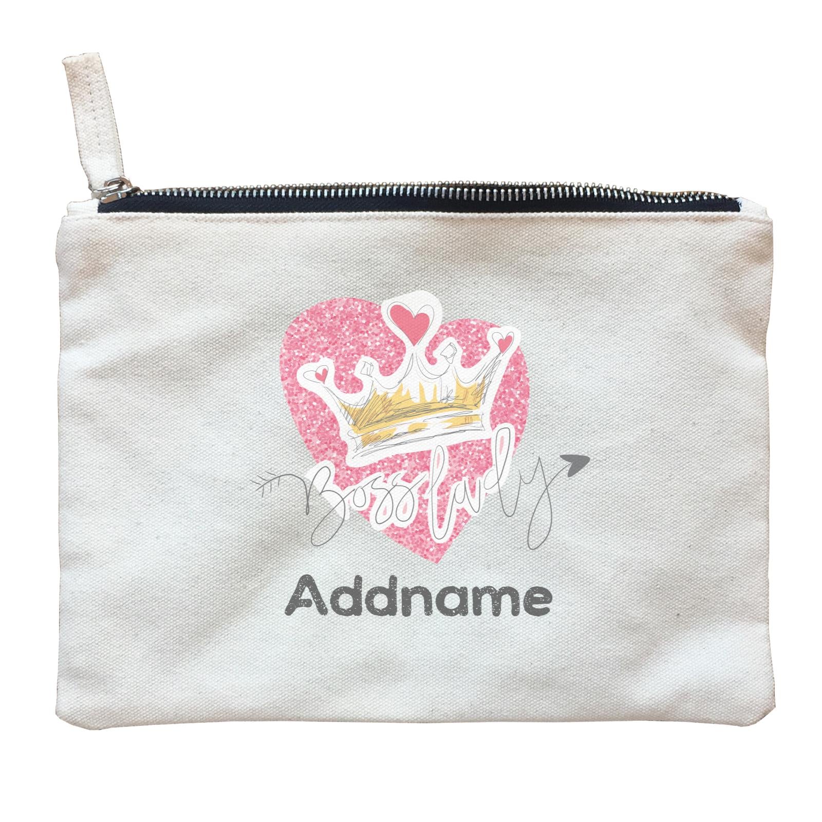Girl Power Quotes Boss Lady Sparkle Love Tiara With Addnames Zipper Pouch