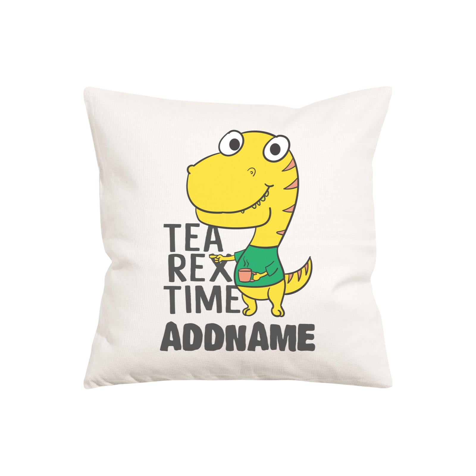 Super Cute Dinosaur Tea Rex Time Pillow Cushion