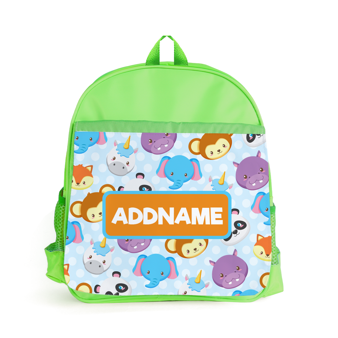 Cute Animal Green Kiddies Bag