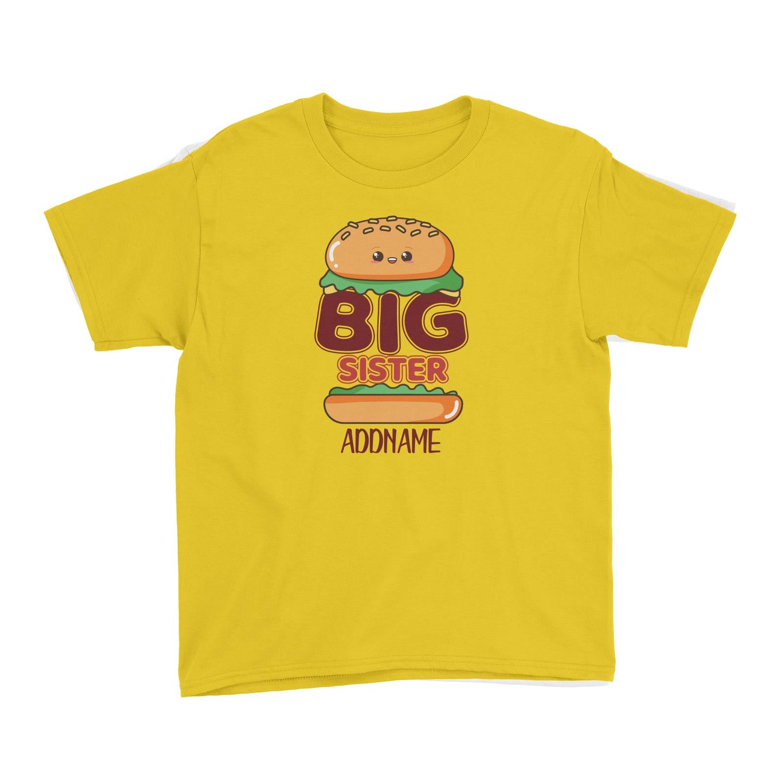 Cute Burger Big Sister Kid's T-Shirt