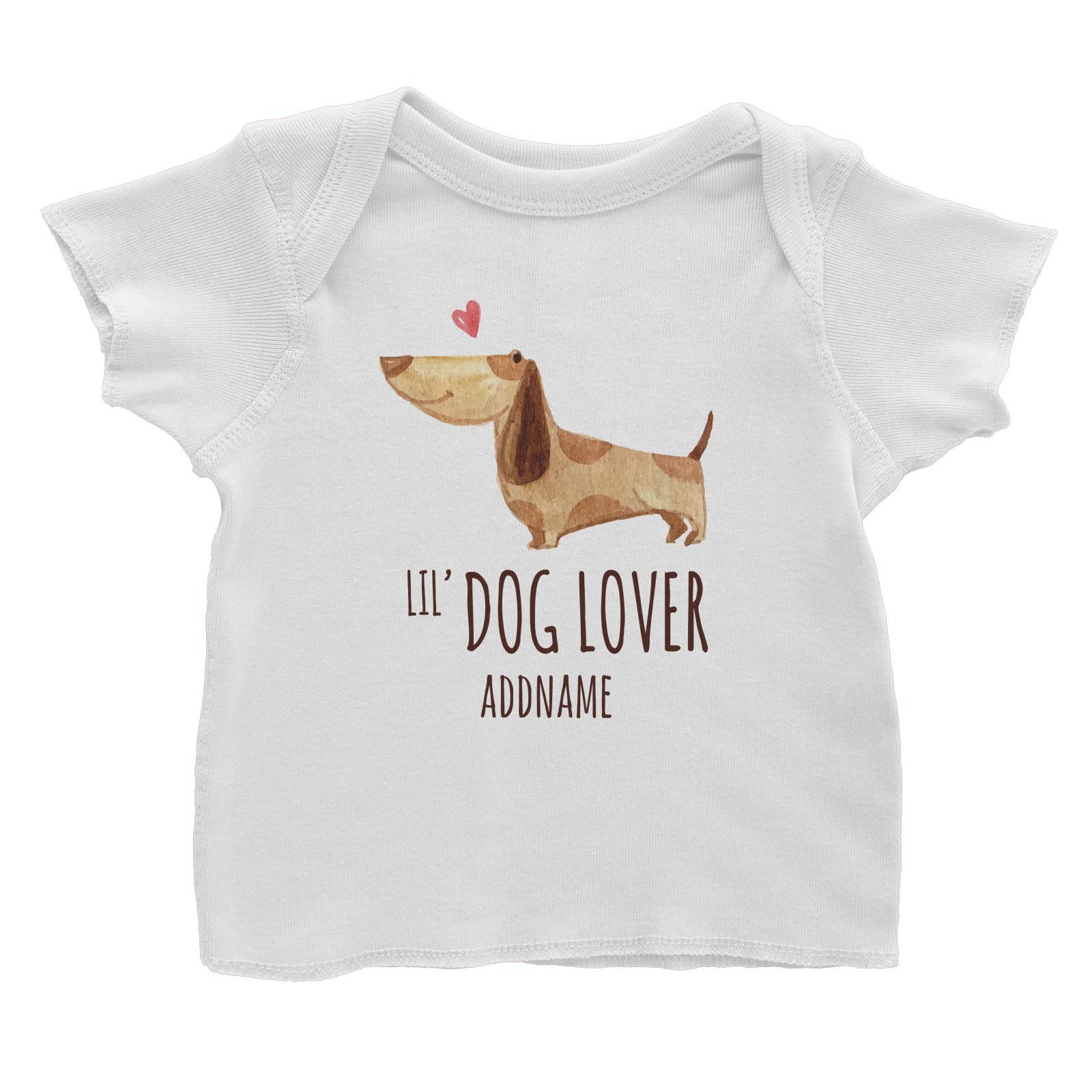 Lil Dog Lover White Baby T-Shirt